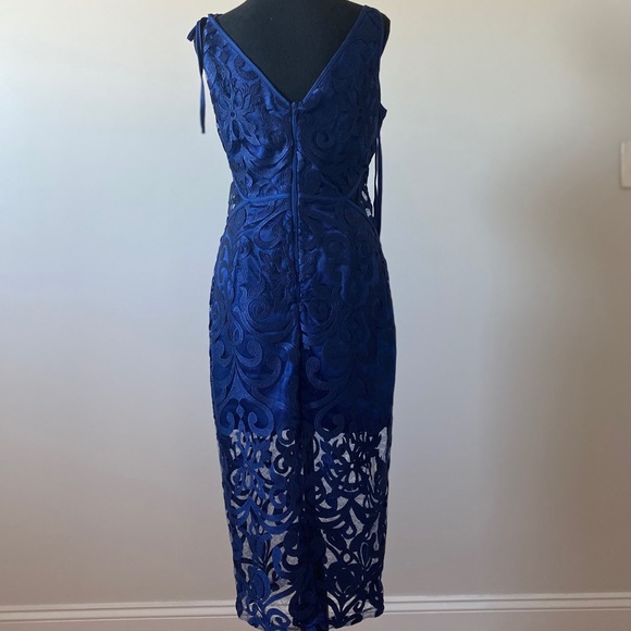 Navy Blue Formal Dress - Picture 2 of 4